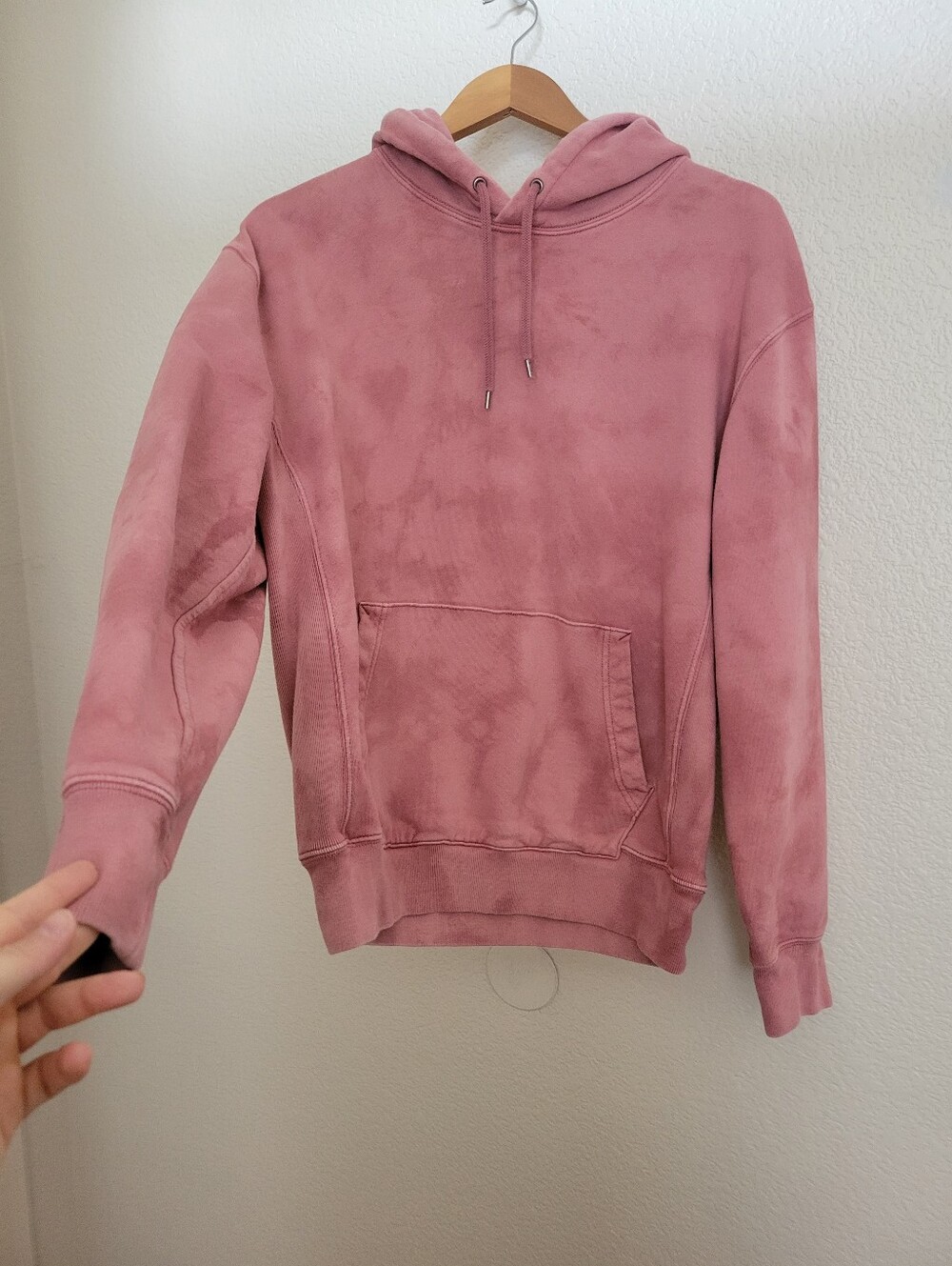 VNT J crew Soft Washed Mauve Hoodie - Cozy Pullover Size M
